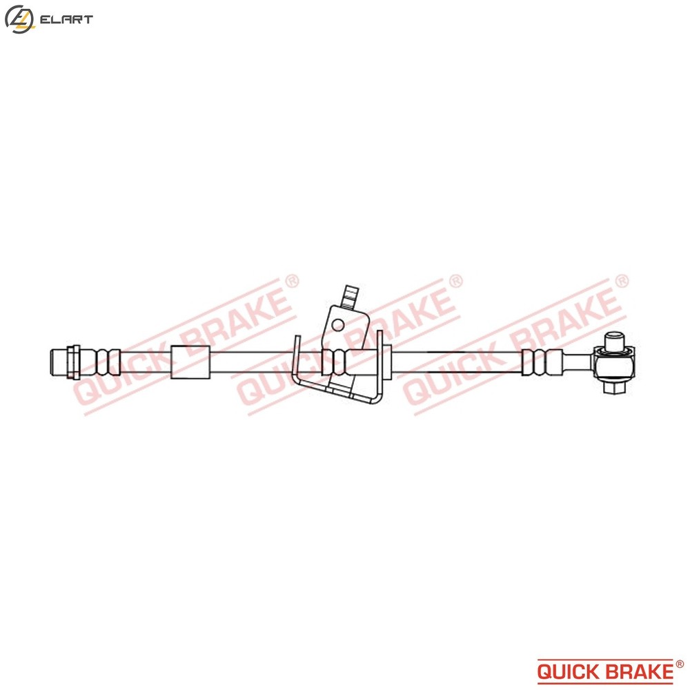 BRAKE HOSE 58.855X FOR VAUXHALL ZAFIRA/Mk/III ASTRA/VI CASCADA/Convertible 1.2L
