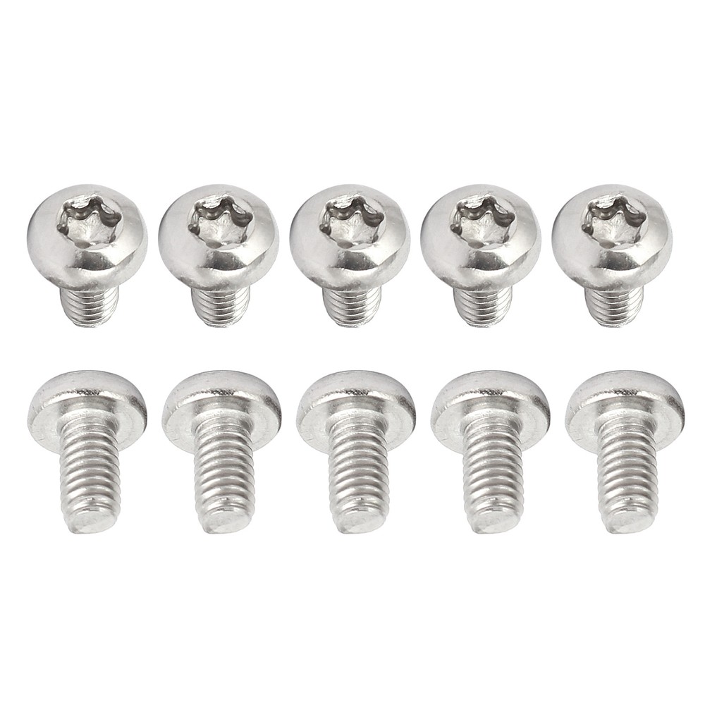 20Pack M4x8mm Pan Head Torx Screws 304 Stainless Steel Torx Fasteners Silver