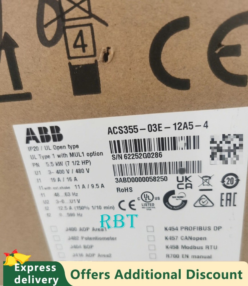 ABB ACS355-03E-12A5-4 converter brand new