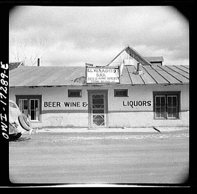 Penasco Taos County New Mexico 1900s El Venadito Bar Liquor Store Beer Wine