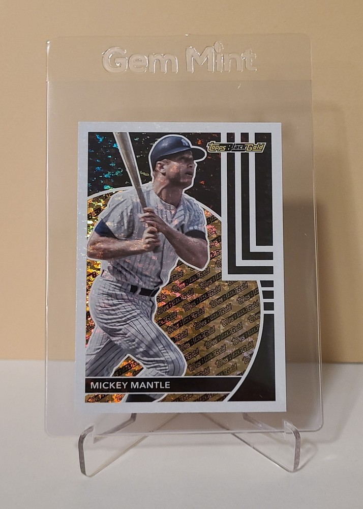 Mickey Mantle Topps Black Gold Card in Mint Condition