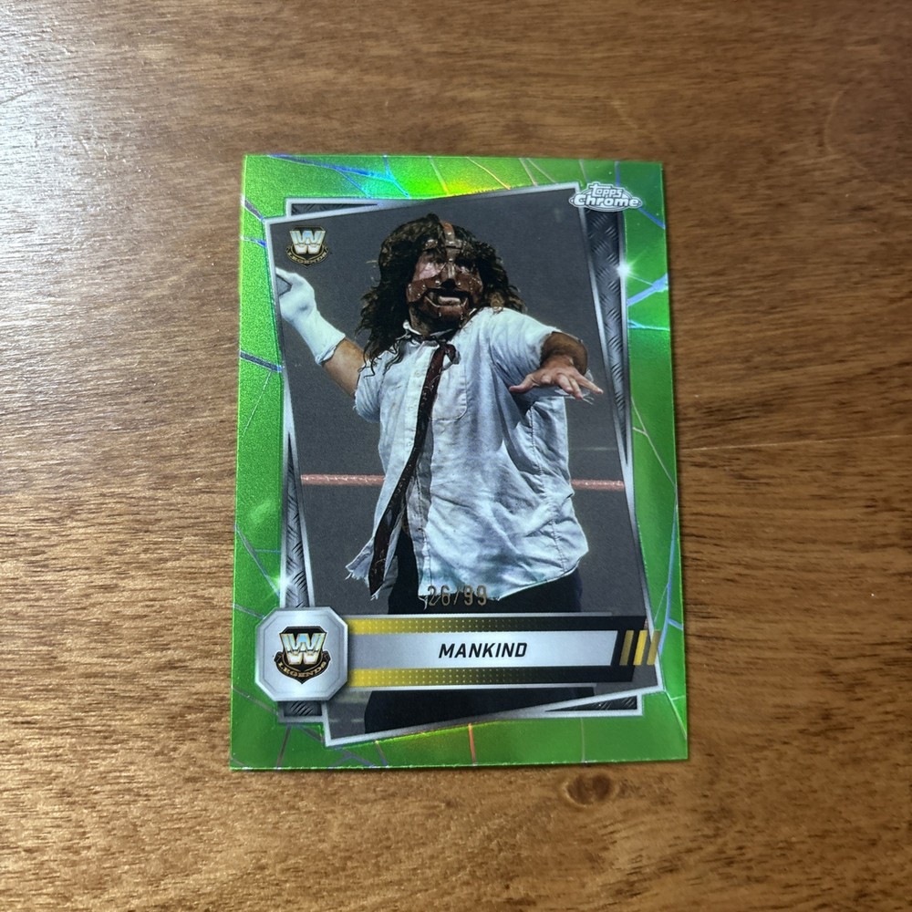 2025 Topps Chrome WWE Mankind Green /99