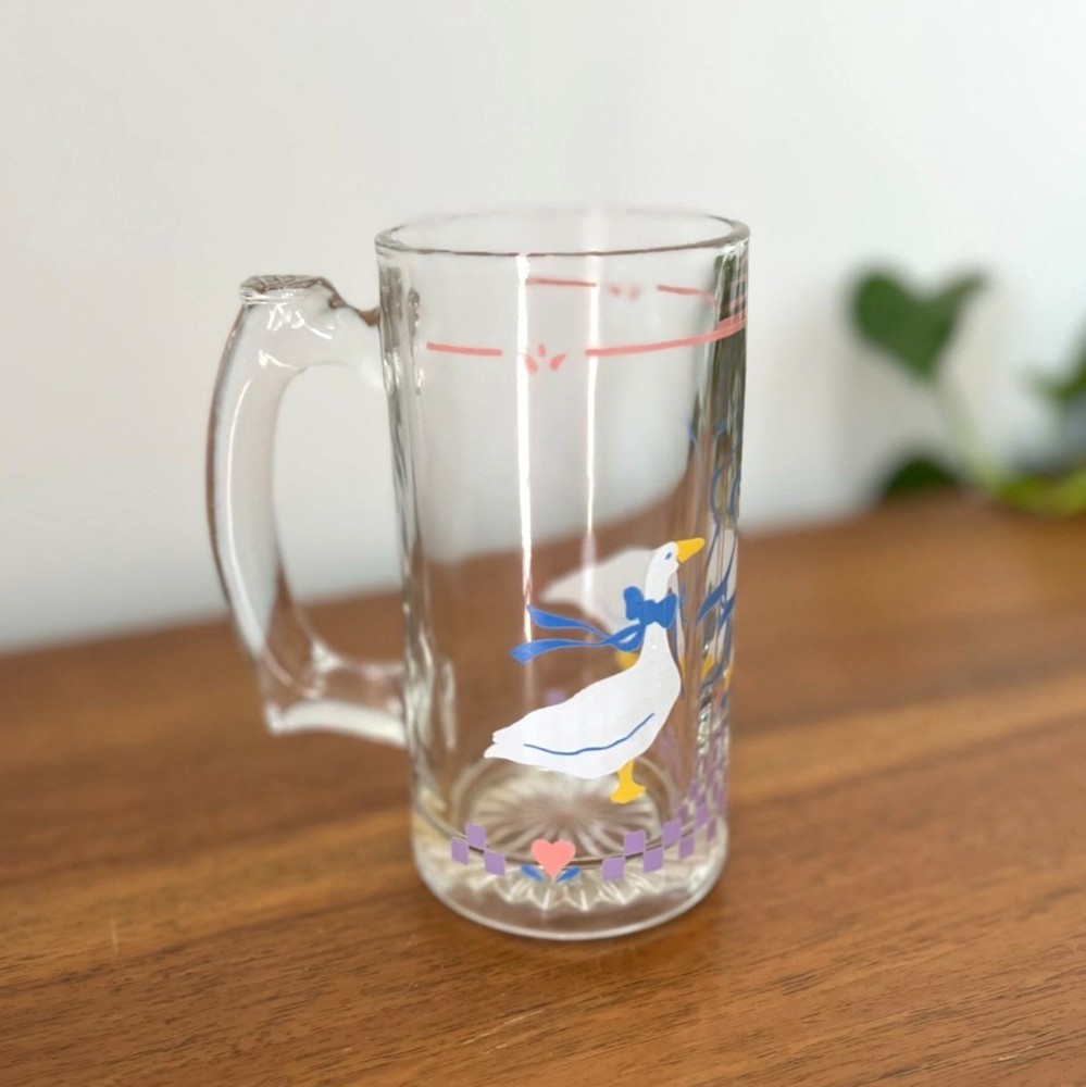 Vintage Libbey Country Geese Tall Mug