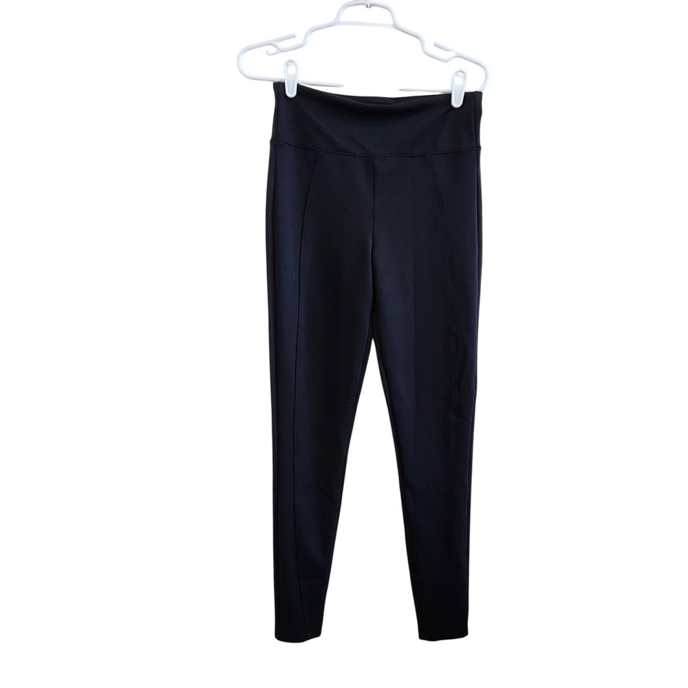 Spanx High Waist Compression Leggings Black Large Stretch Pull-On