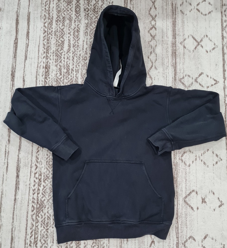 Lululemon All Yours Hoodie Sweatshirt Size:4 Black Cotton Blend Pullover