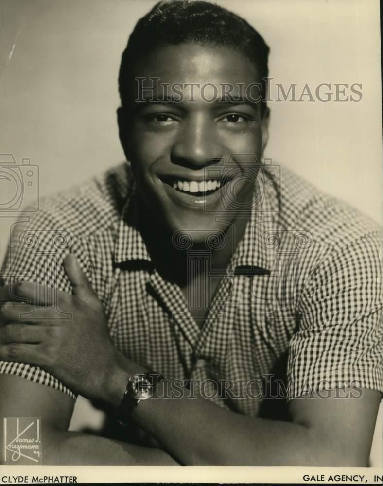 Press Photo Singer Clyde McPhatter - sax17270