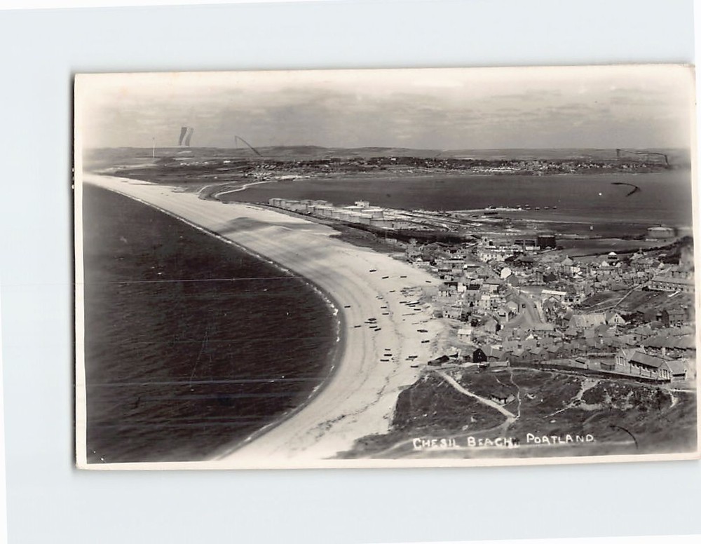 Postcard Chesil Beach Portland England