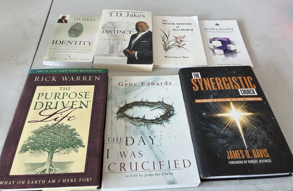 7 Christian Book Lot Including TD Jakes