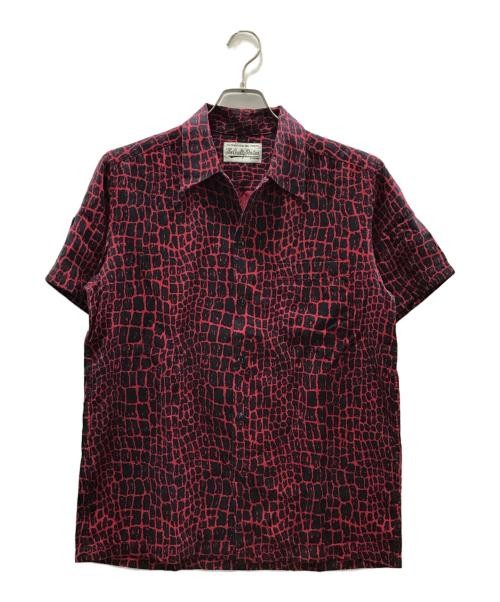 Wacko Maria Croc Print Short Sleeve Open Collar Shirt Size L