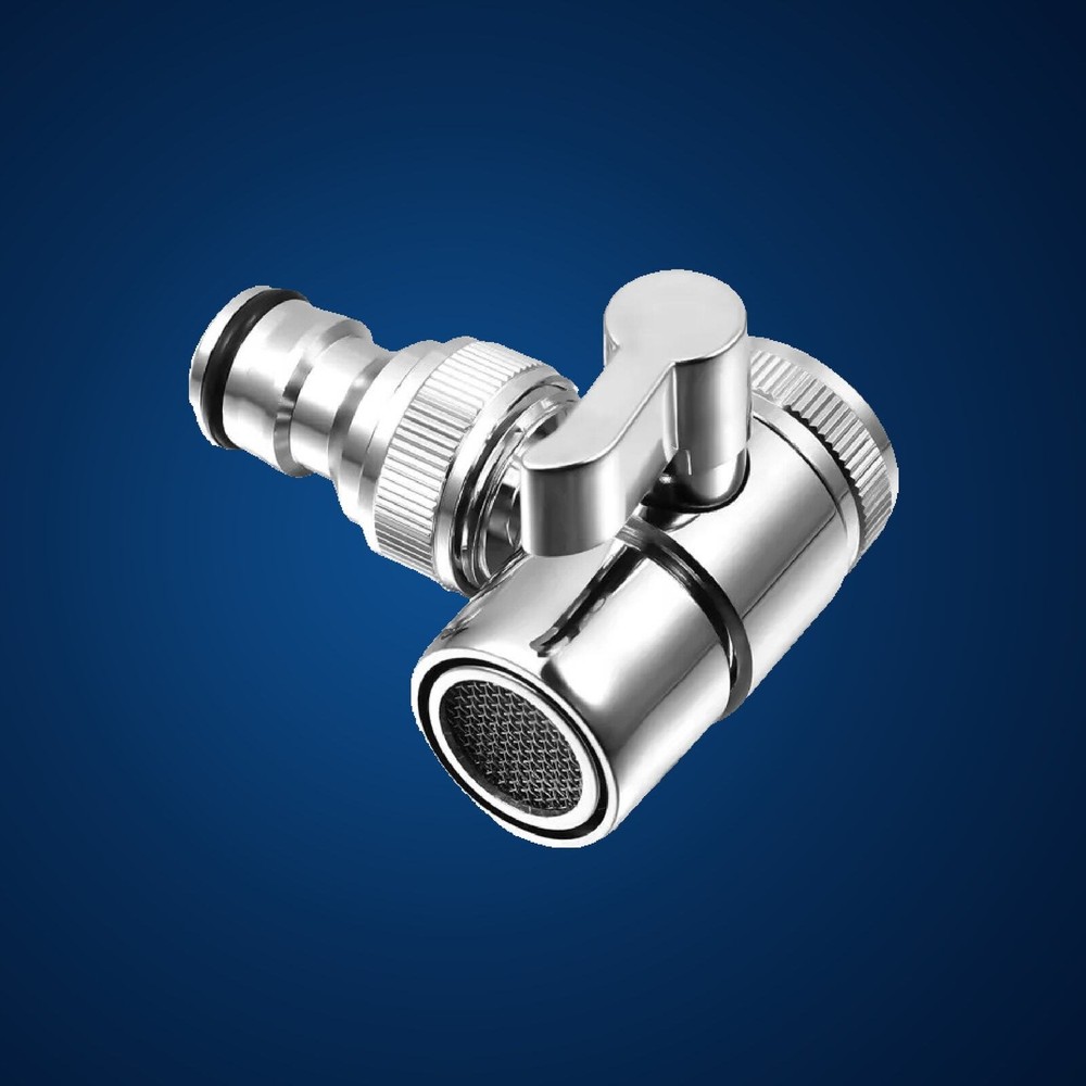 Faucet Diverter Adapter For Washing Machine Garden Hose Portable Dishwasher.