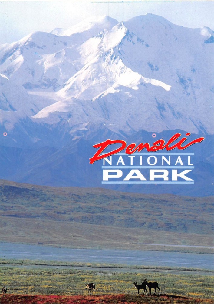 Postcard Mt. McKinley Denali National Park Alaska USA