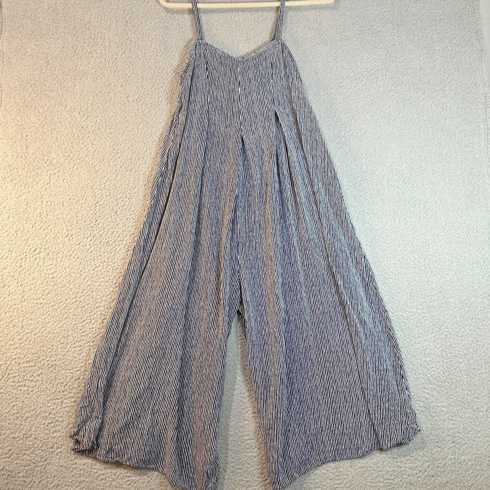 Anthropologie Saturday/Sunday Women's White And Blue Jumpsuit Size XS