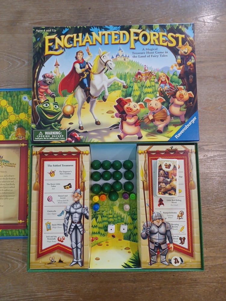 Enchanted Forest Board Game Ravensburger Fairy Tales Magical Treasure Hunt 2014