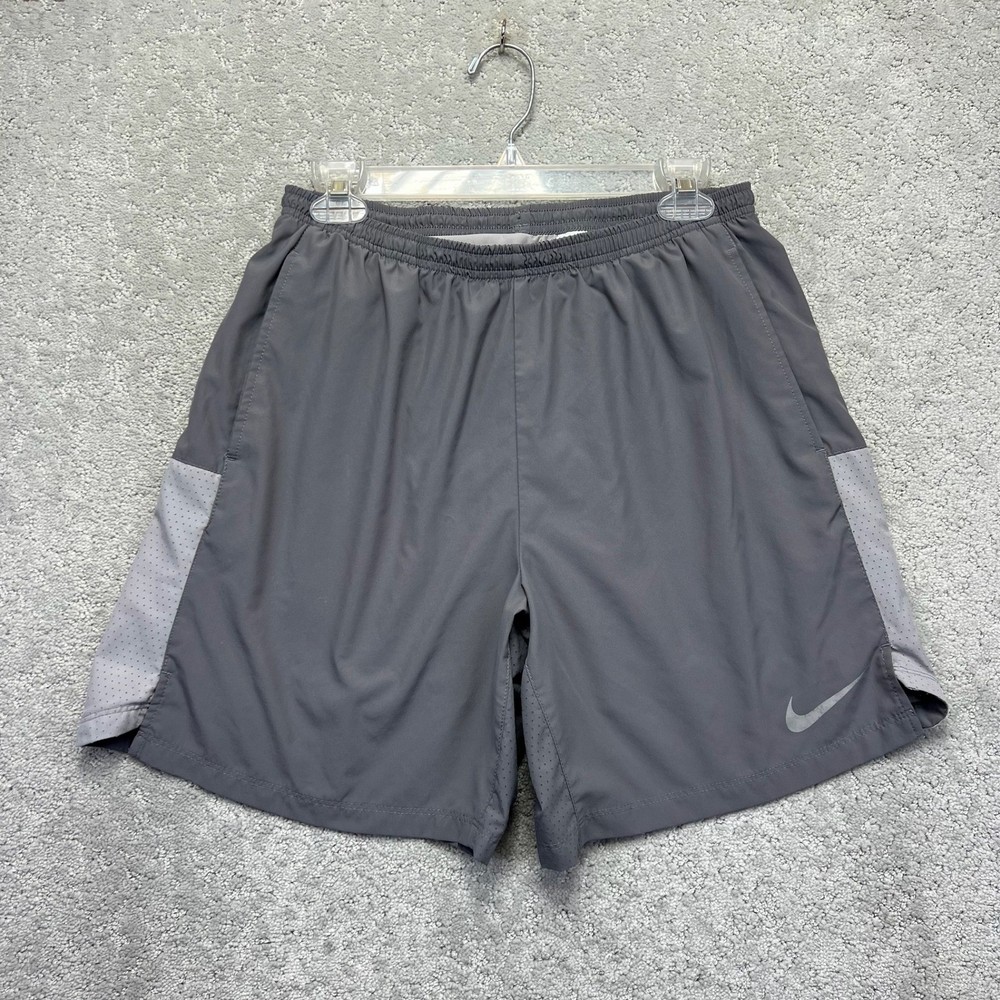 Nike Shorts Mens Large Gray Dri-FIT Challenger 7 Inch Lined Running Performance