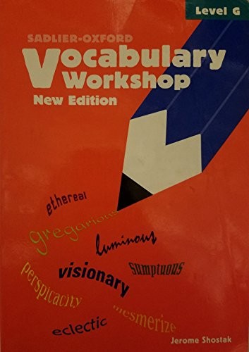 Vocabulary Workshop Level G Student 2005 - Paperback By Shostak, Jerome - GOOD