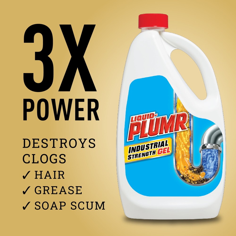 Heavy-Duty Septic Safe Drain Clog Remover Gel 42 fl oz Unscented