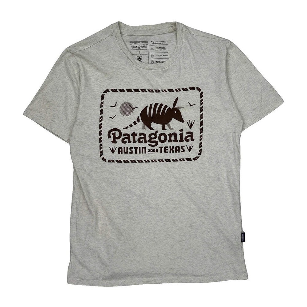 Patagonia Graphic T-Shirt - Small Brown Cotton