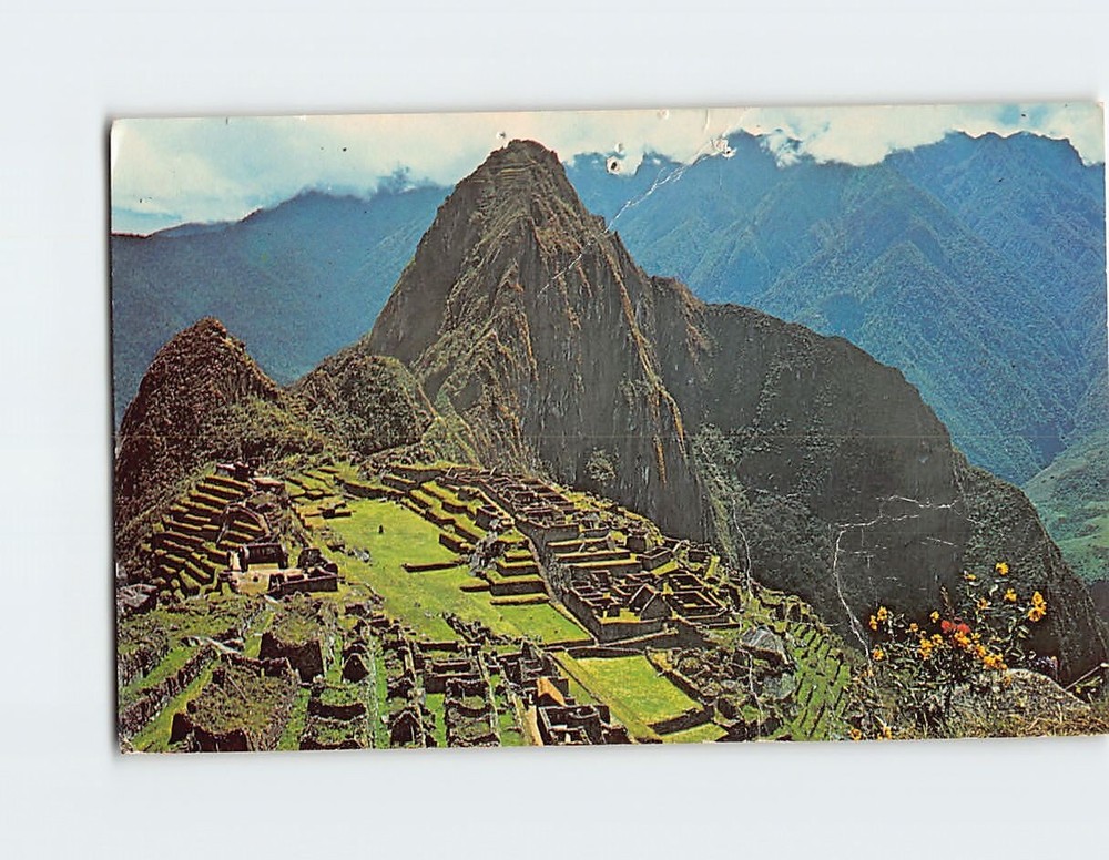 Postcard Aerial View Of Historical Place Machu Picchu Peru