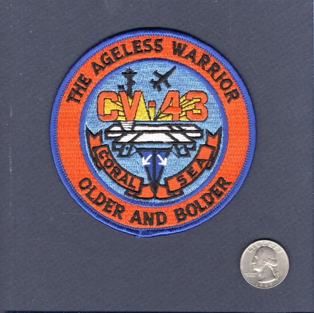 CV-43 USS CORAL SEA US Navy Aircraft Carrier Ship Squadron Patch