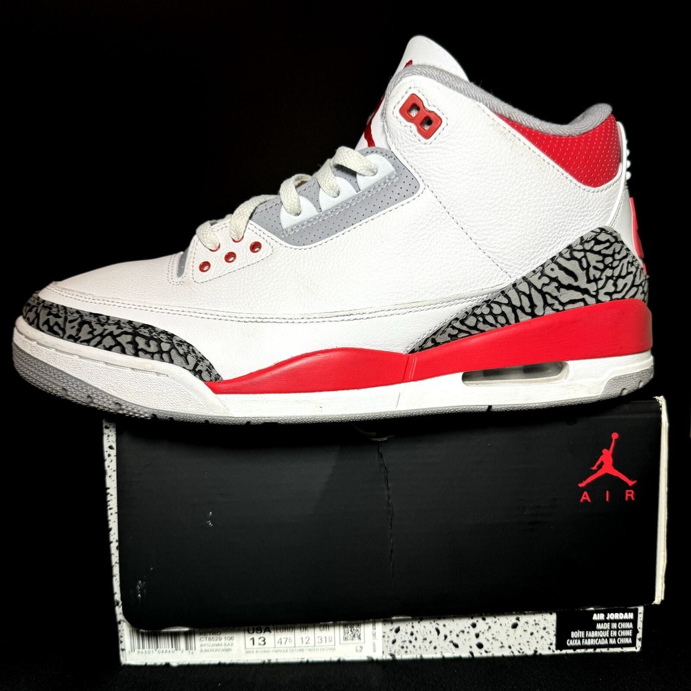 Nike Air Jordan 3 Retro Fire Red 2022 Men's Shoes - Size 13 - DN3707 160
