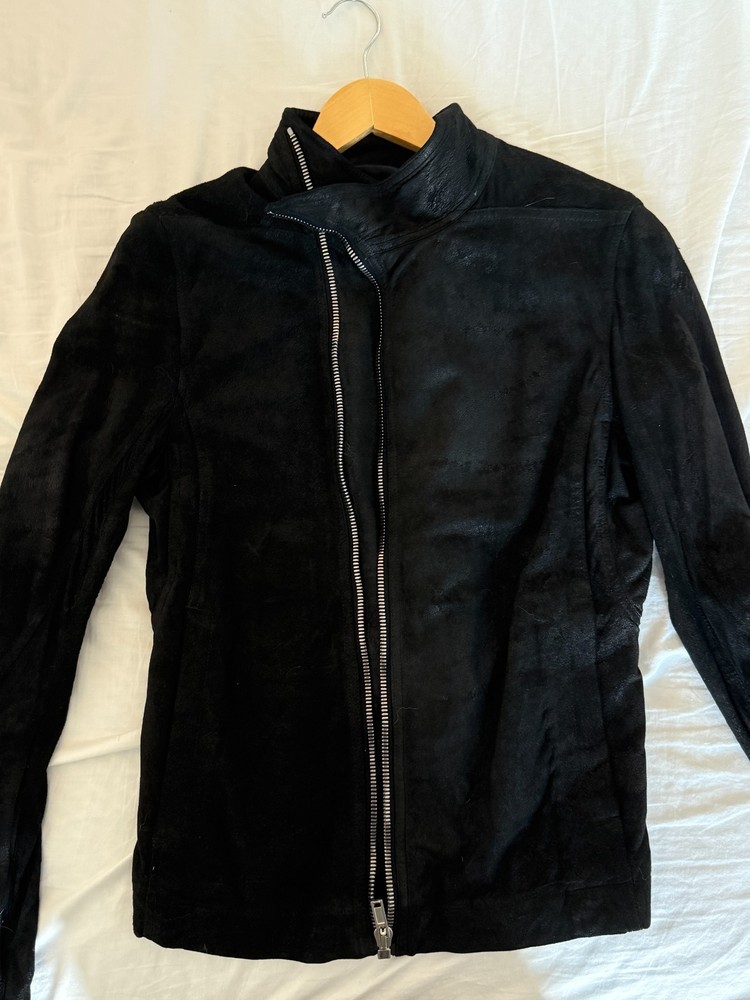 FW25 Rick Owens Mollino Lamb Leather Jacket