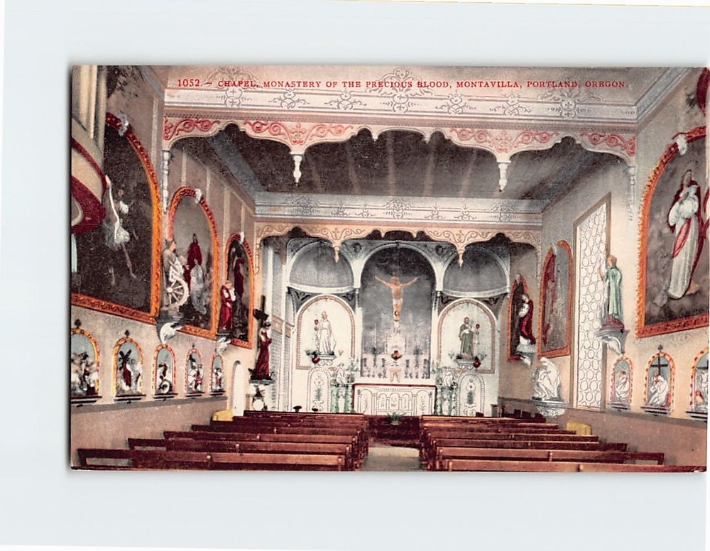 Postcard Chapel Monastery of the Precious Blood Montavilla Portland Oregon USA