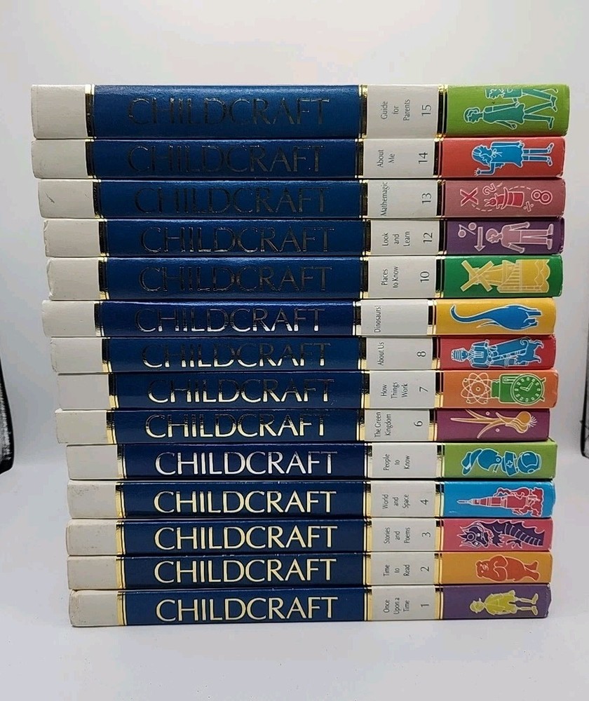 Vintage 1989 CHILDCRAFT 15 Volume Book Set Missing 11 Good Condition Hardcover