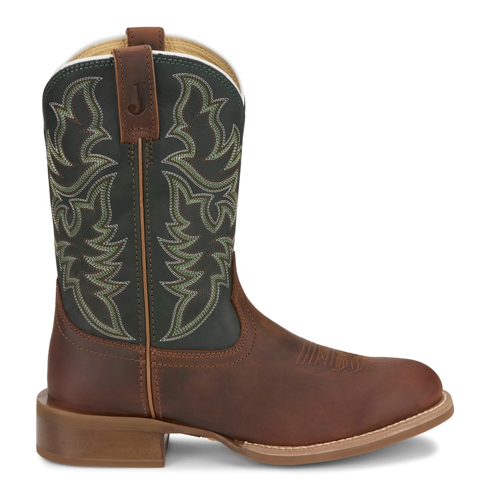 Justin Boots Wild Bill 11 Inch Round Toe Cowboy Boots for Men in Brown FN7352