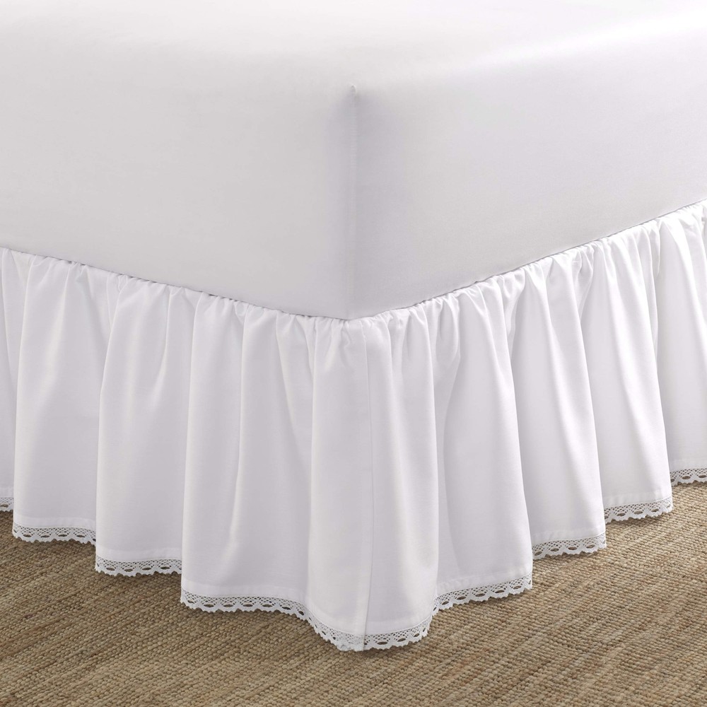 Home - Queen Bedskirt, Luxury Bedroom Decor, & Fade Resistant (Crochet Ruffle...