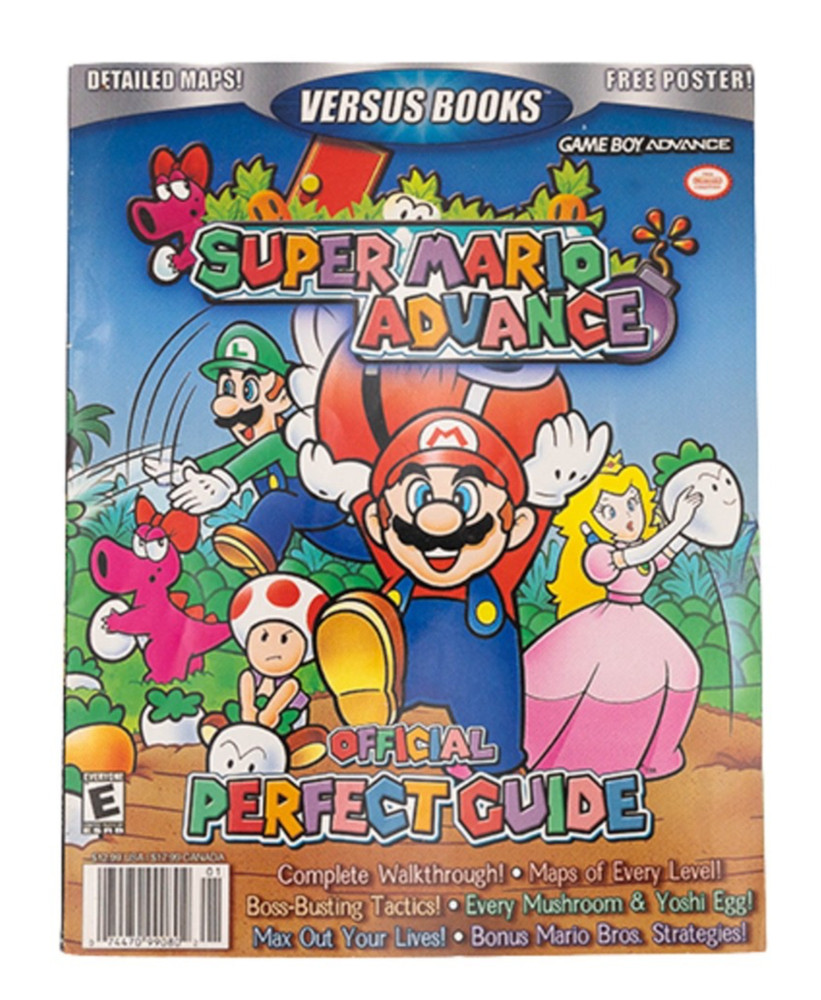 Super Mario Advance Perfect Game Guide Versus Books NO POSTER Nintendo GBA
