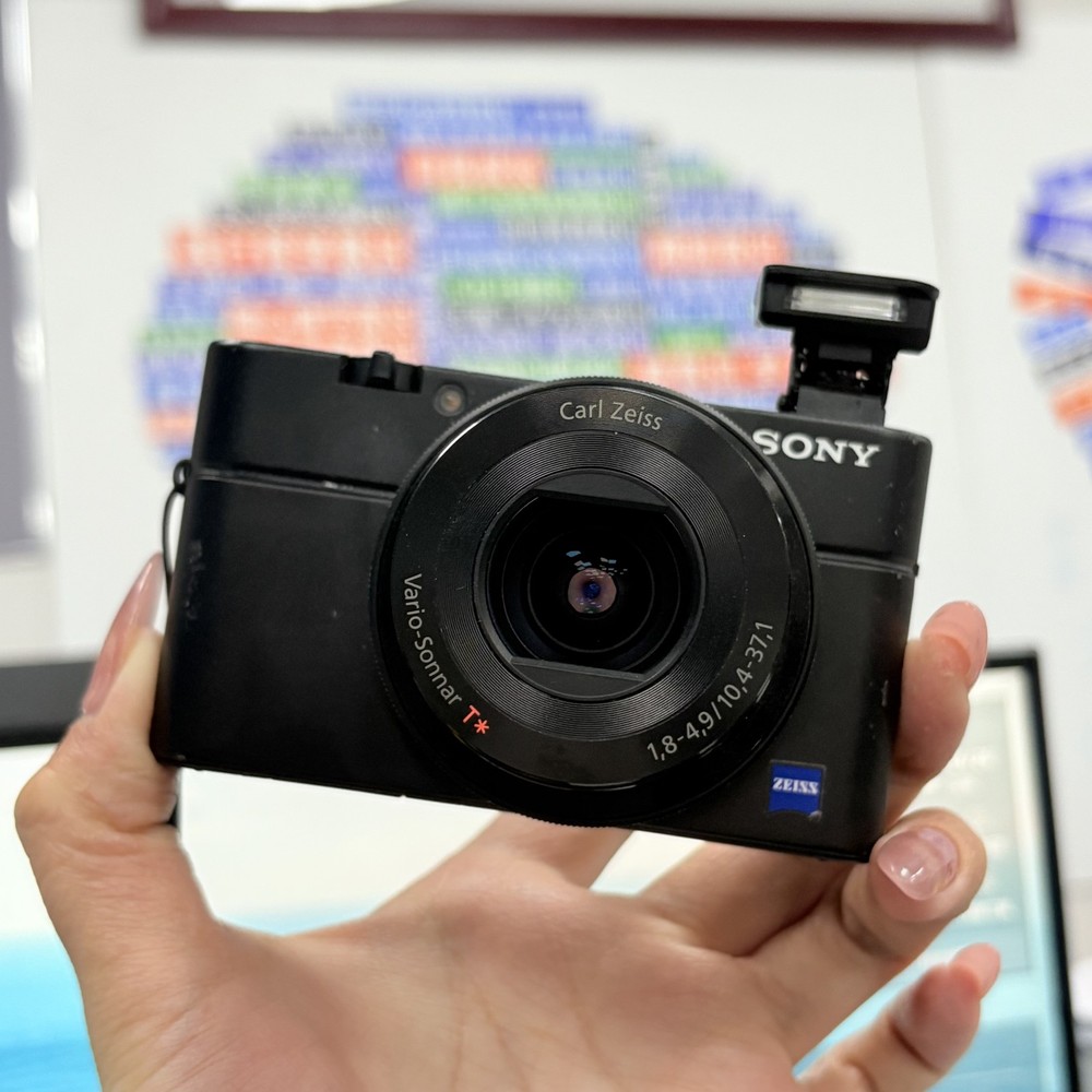 Sony RX100 20.2 MP 3.6 x Compact Digital Camera w/Charger & Card Tested