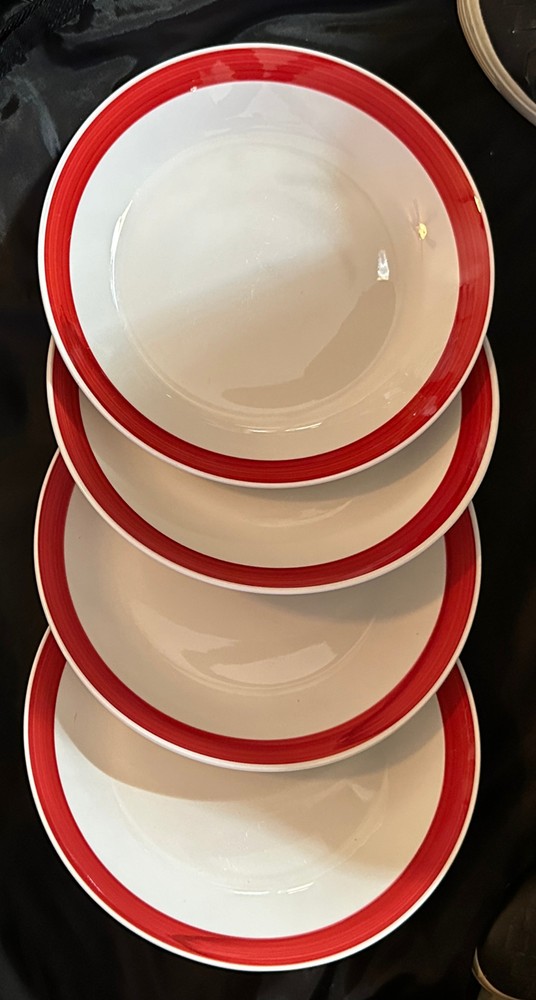 Gibson Home Salad Plates (4) Stoneware 8