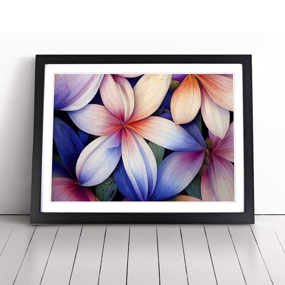 Bright Flowers Wall Art Print Framed Canvas Picture Poster Decor Living Room
