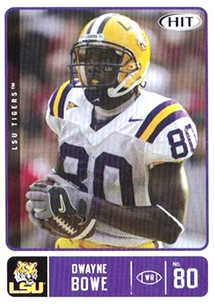 2007 SAGE HIT #40 Dwayne Bowe RC LSU Tigers Kansas City Chiefs