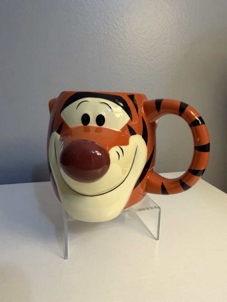 Disney Tigger 3D Sculpted Ceramic Coffee Mug 20oz Winnie The Pooh