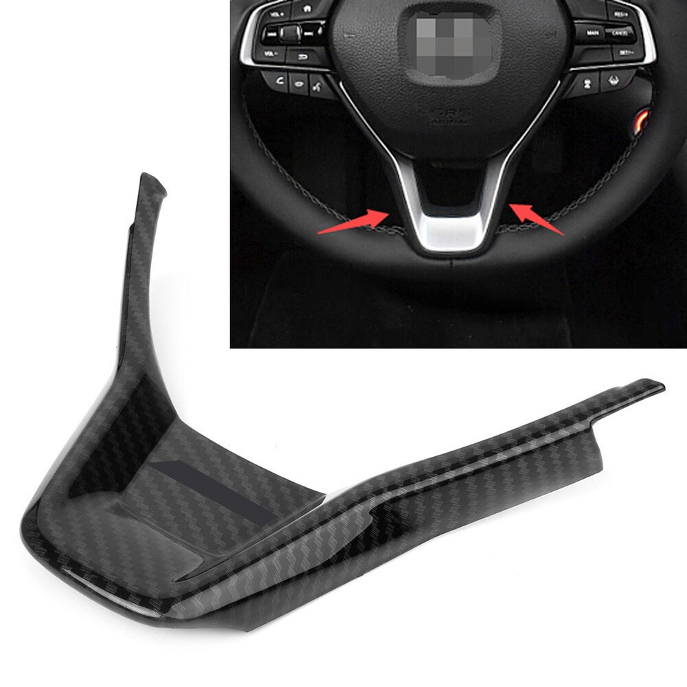 Interior Steering Wheel Cover Trim ABS Carbon Fit for HONDA ACCORD 2018 Car Part