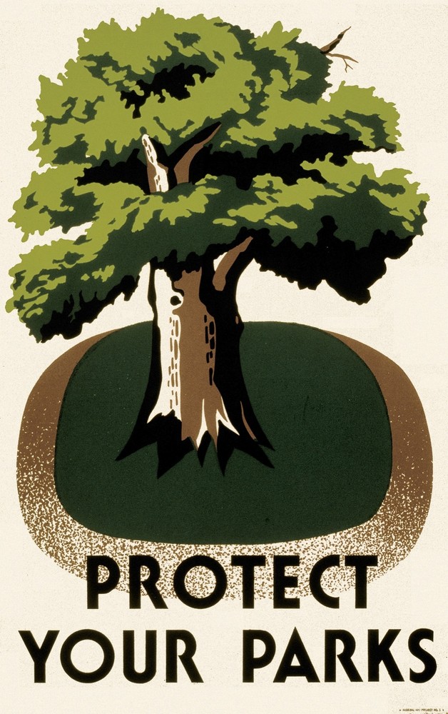 Decor Poster. Fine Graphic Art Design. Protect your Parks. Nature Wall Art. 1726