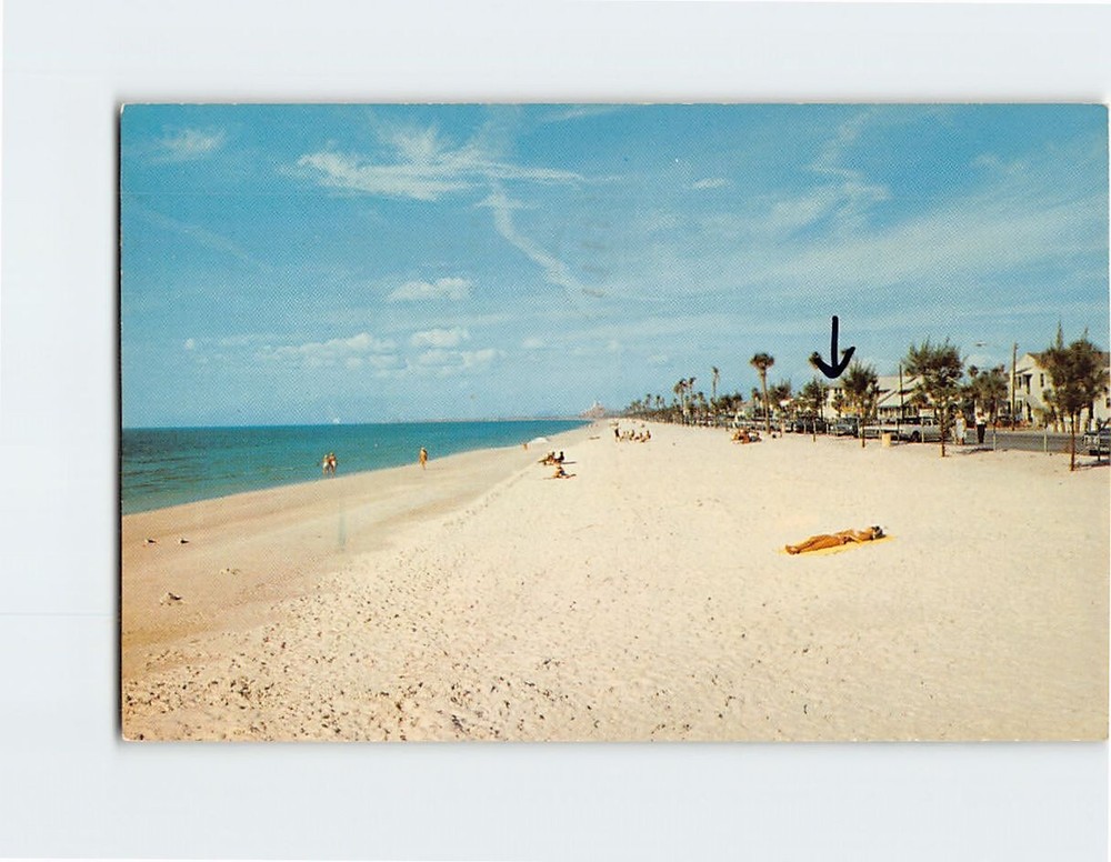 Postcard Beach Scene Pass-A-Grille Beach Florida USA