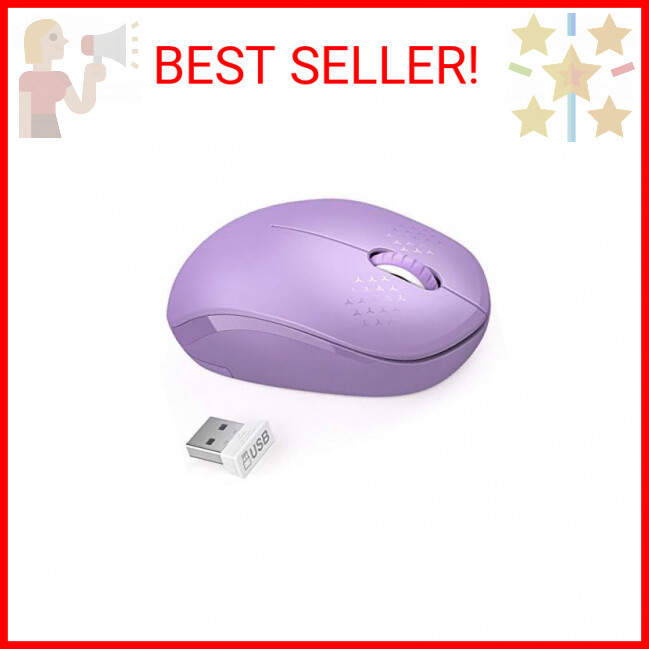 Seenda Wireless Mouse 2.4G Noiseless USB Receiver Compact Portable Computer Mouse for Efficient Quiet Performance
