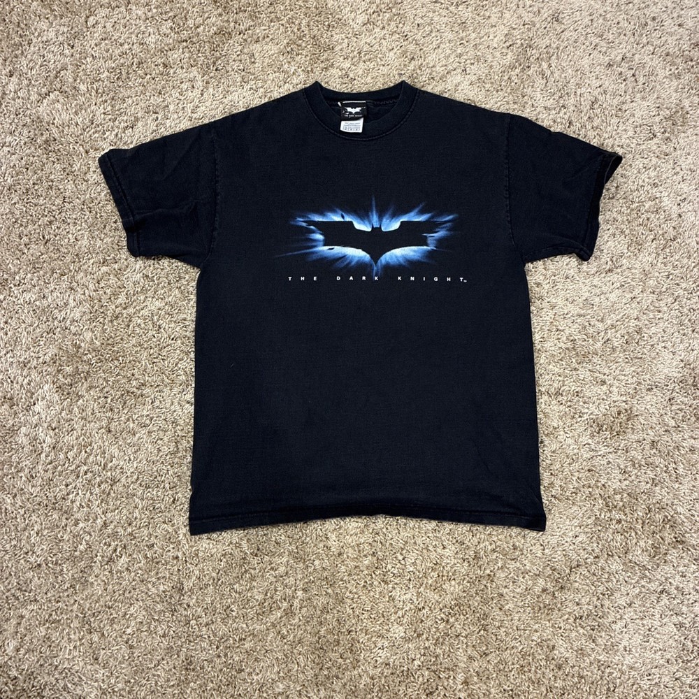Vintage The Dark Knight Batman Shirt Mens M Movie Promo DC Comics 2008 Y2K