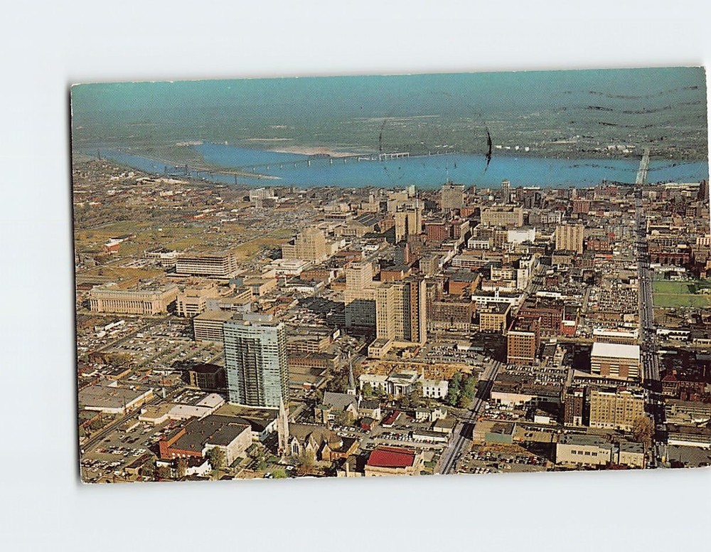 Postcard Aerial View Of Louisville, Kentucky