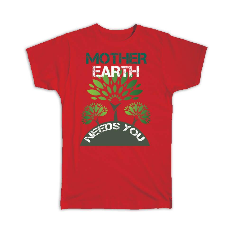 Gift T-Shirt : Eco Mother Earth Protection Climate Friendly Kraft Paper Design