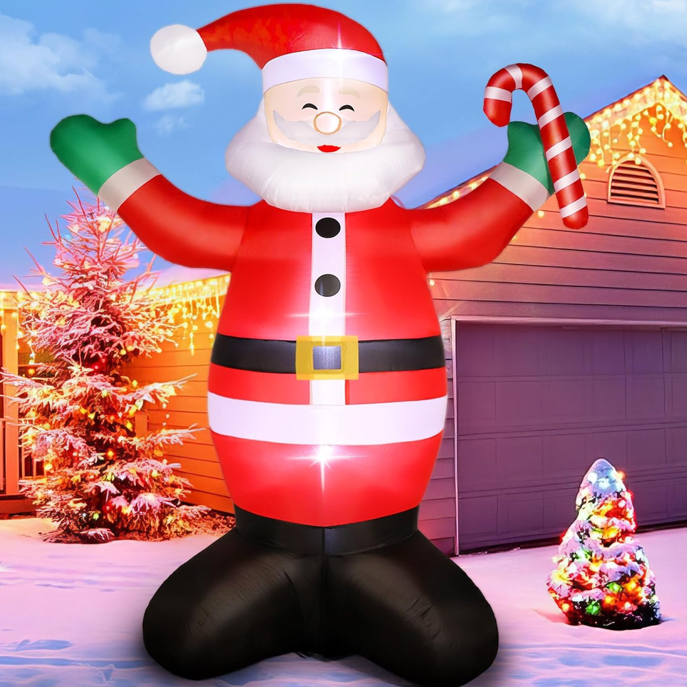 Christmas Inflatables Outdoor Decorations, 6 FT Santa Claus Christmas Decor for
