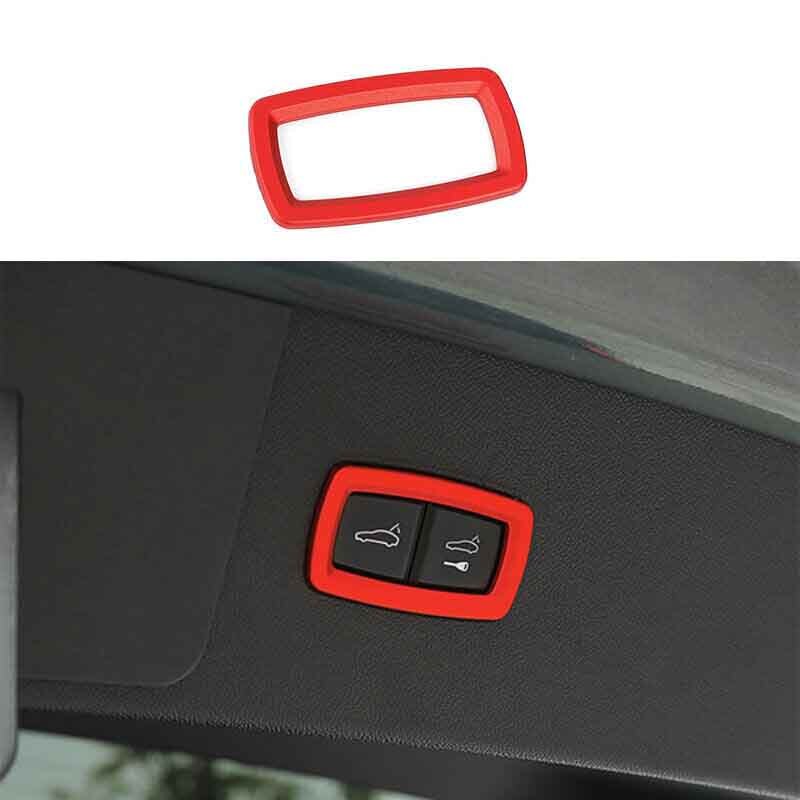 2018-2023 For Porsche Cayenne ABS Red Trim Electric Tailgate Button Frame 1PCS-image
