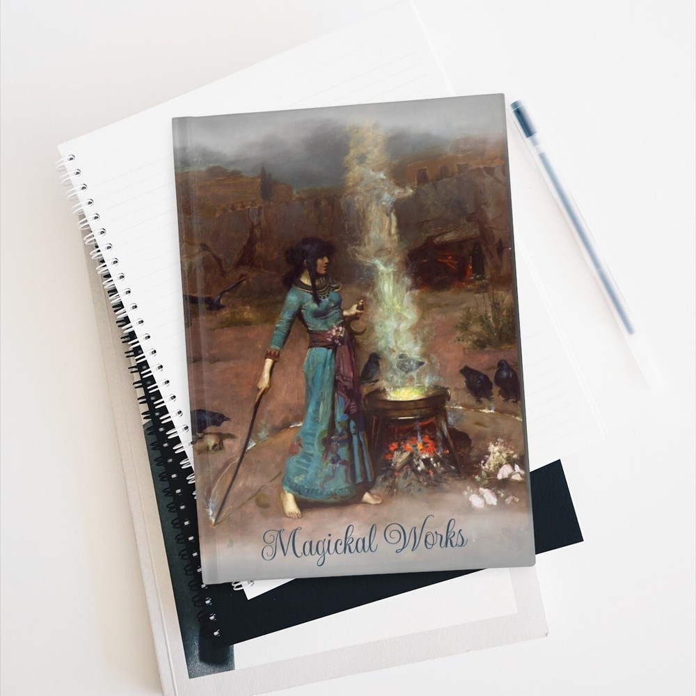 Magickal Works Morgan - Hardcover Journal with Ruled pages