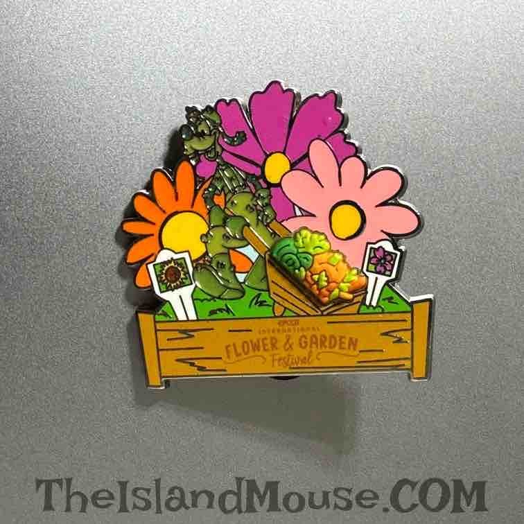 Rare 2021 Disney Epcot Flower Garden Goofy Topiary Pin U2:14676