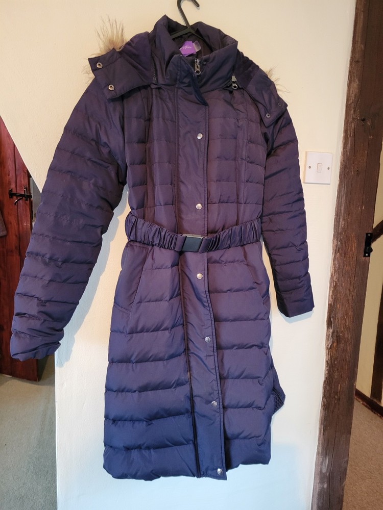 Seraphine maternity coat Size 8 Down And Feather Lined With Baby Insert