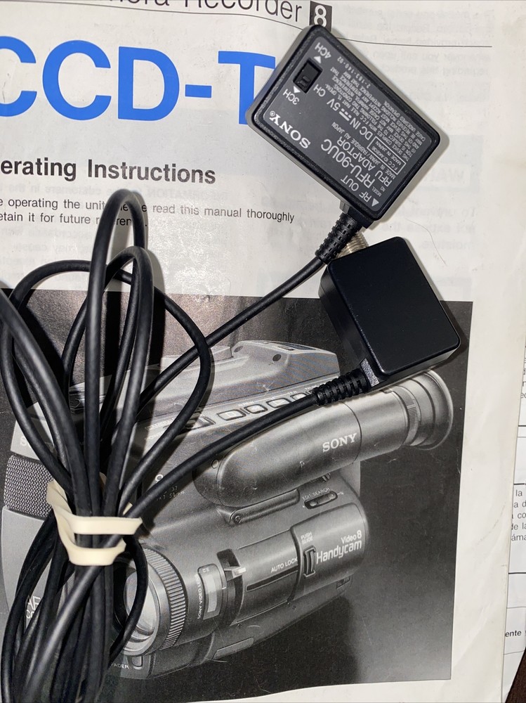 OEM Sony RFU-90UC Adapter Cable Set 8mm Video8 Hi8 HandyCam Camcorders & VCR's