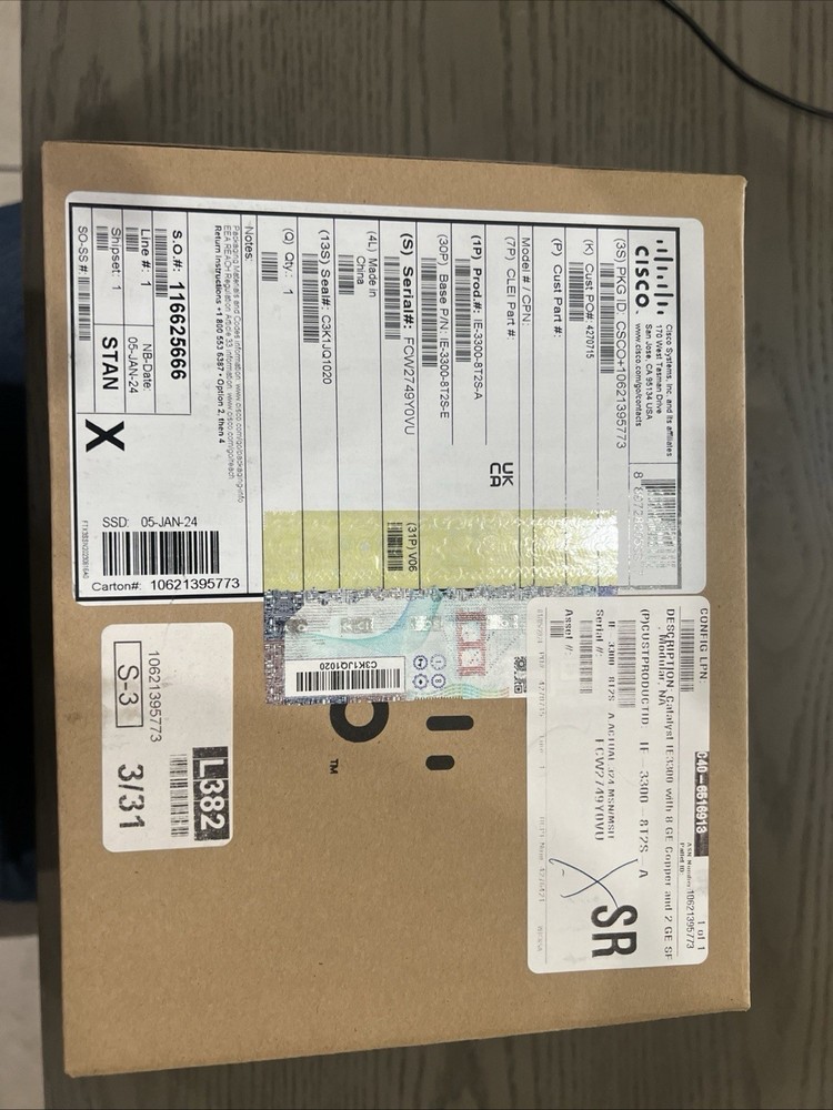 Cisco IE-3400-8T2S-E 8 Port Rack Mountable Ethernet Switch