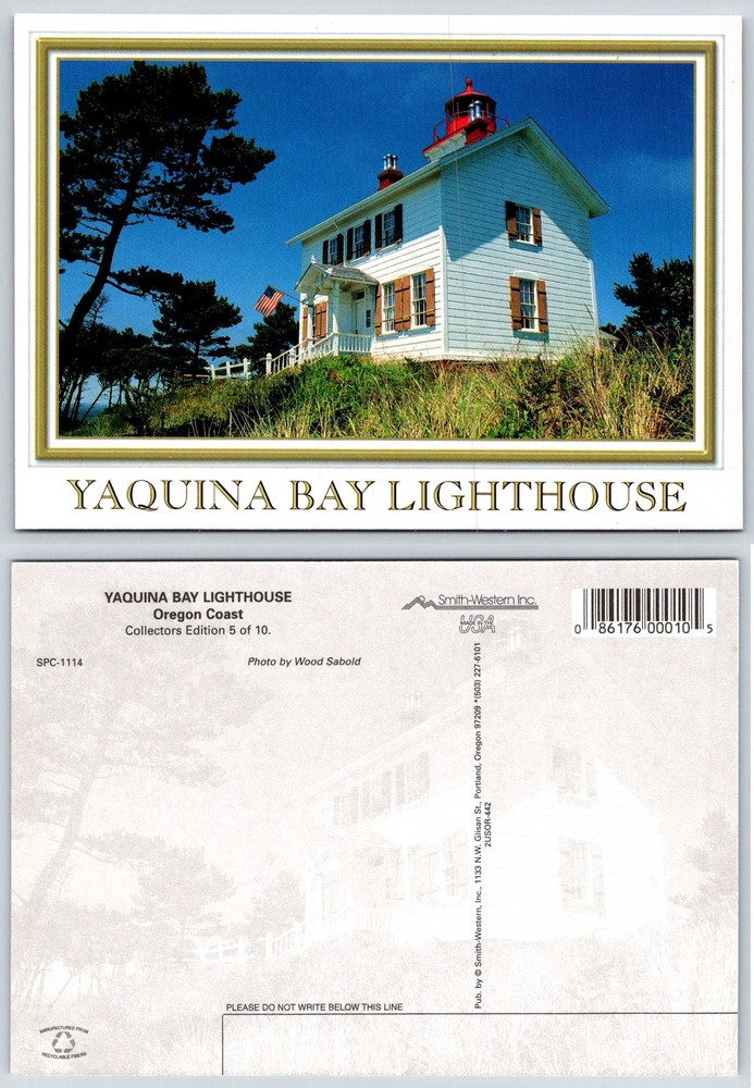 Oregon YAQUINA BAY LIGHTHOUSE Postcard V537